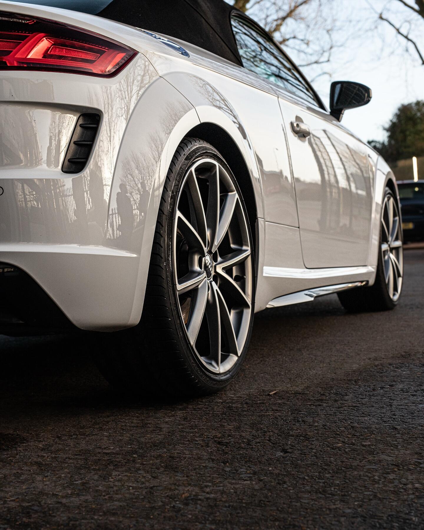 Audi TT rear wheel after professional refurbishment