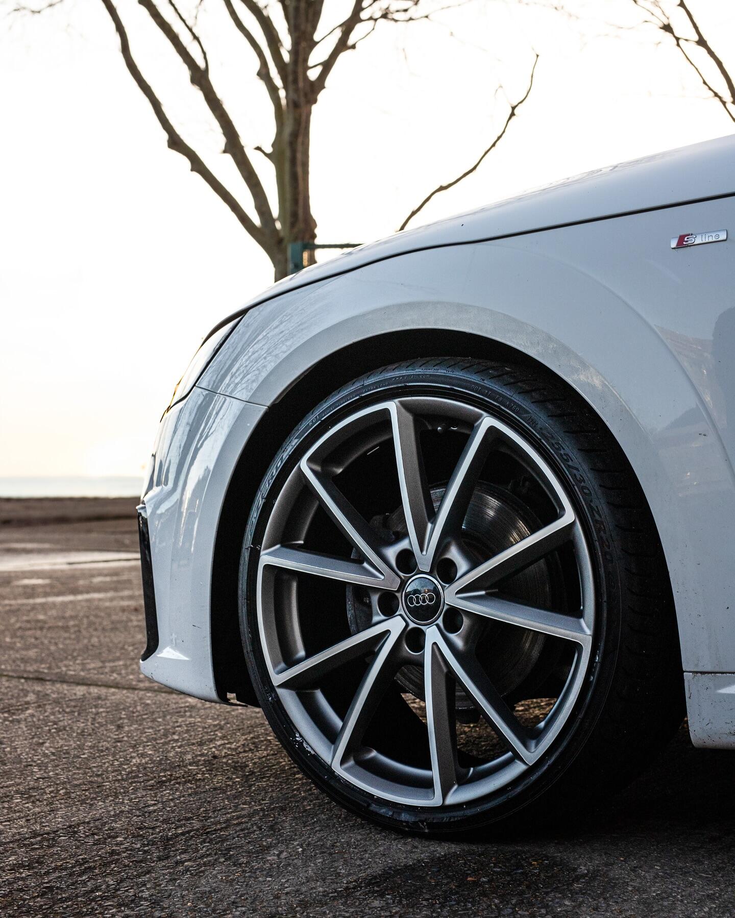 Audi TT refurbished wheel detail close-up