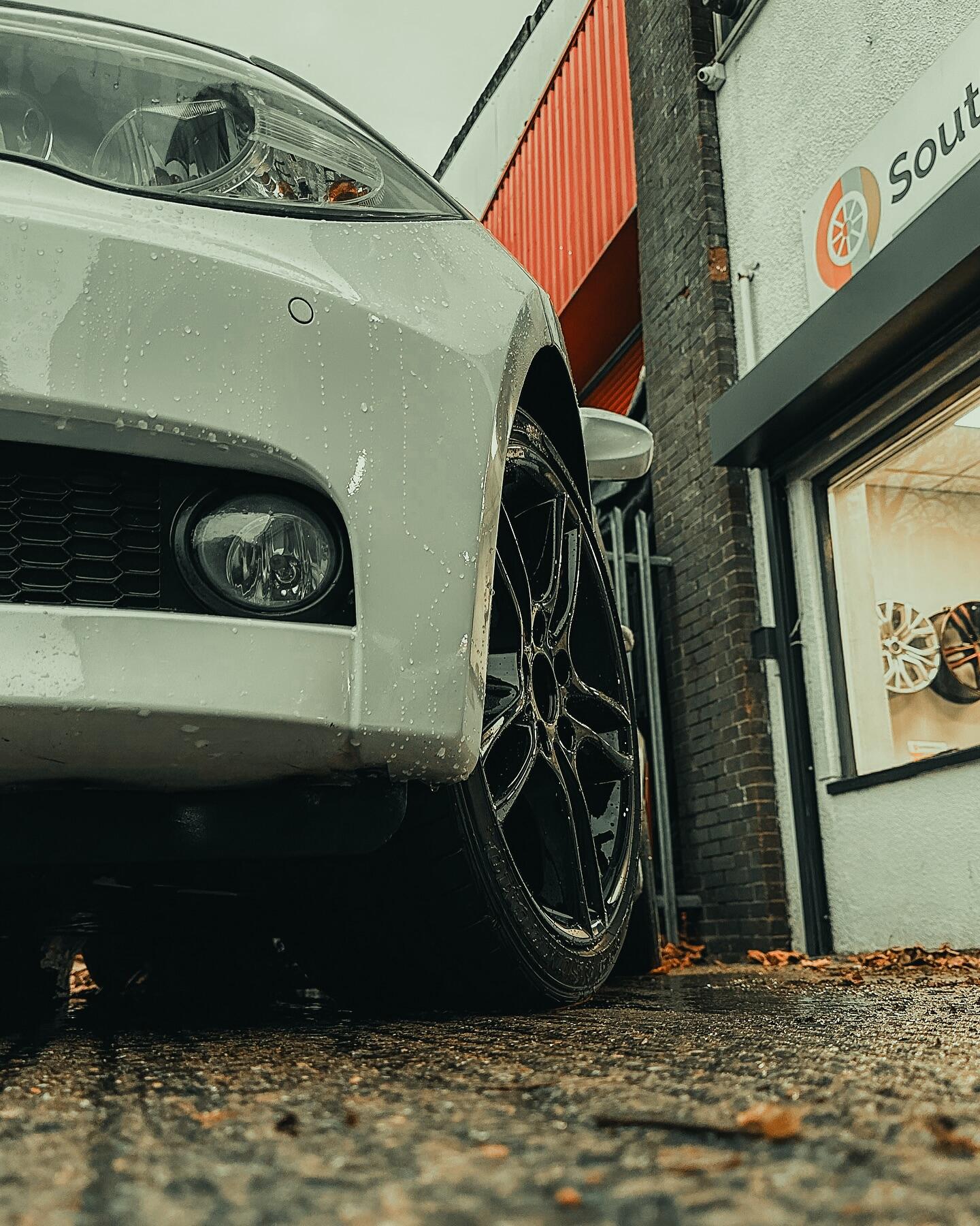Customer vehicle outside South West Alloys workshop
