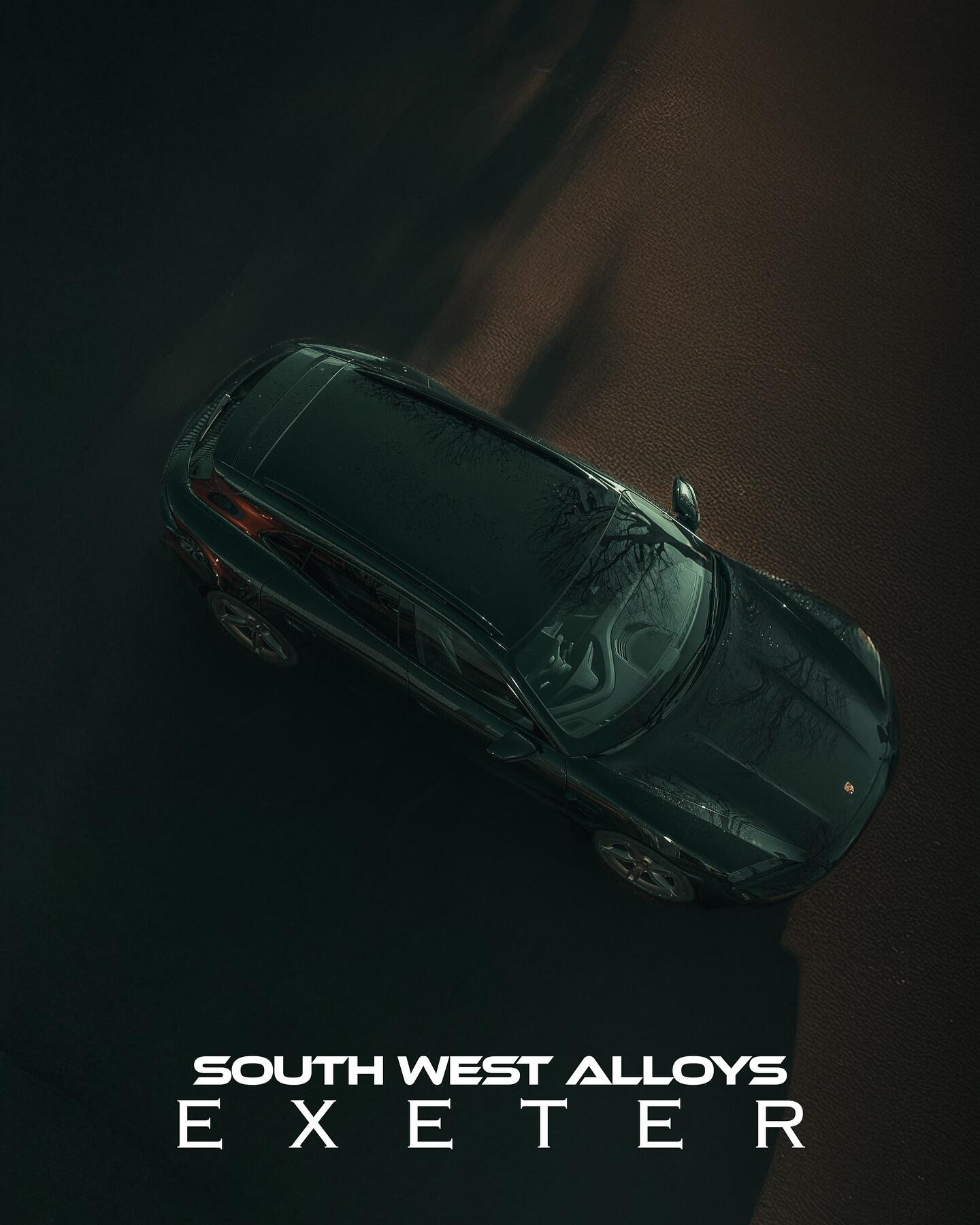 Porsche Cayenne aerial view at South West Alloys