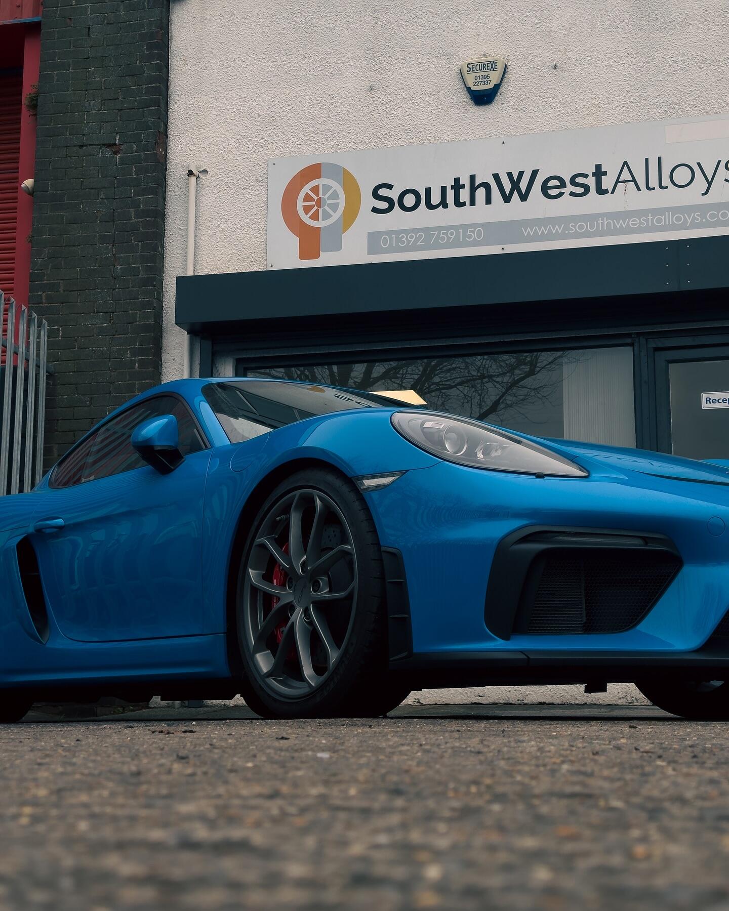 Professional alloy wheel repair workshop closeup — South West Alloys general alloy wheel repair service Exeter